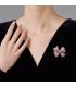 XSB280 - Diamond Purple Butterfly Brooch